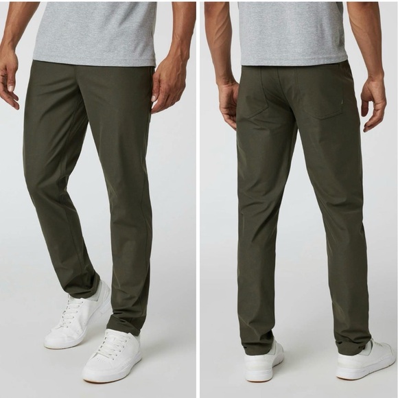 VUORI Mens Meta Pant in Dark Oregano